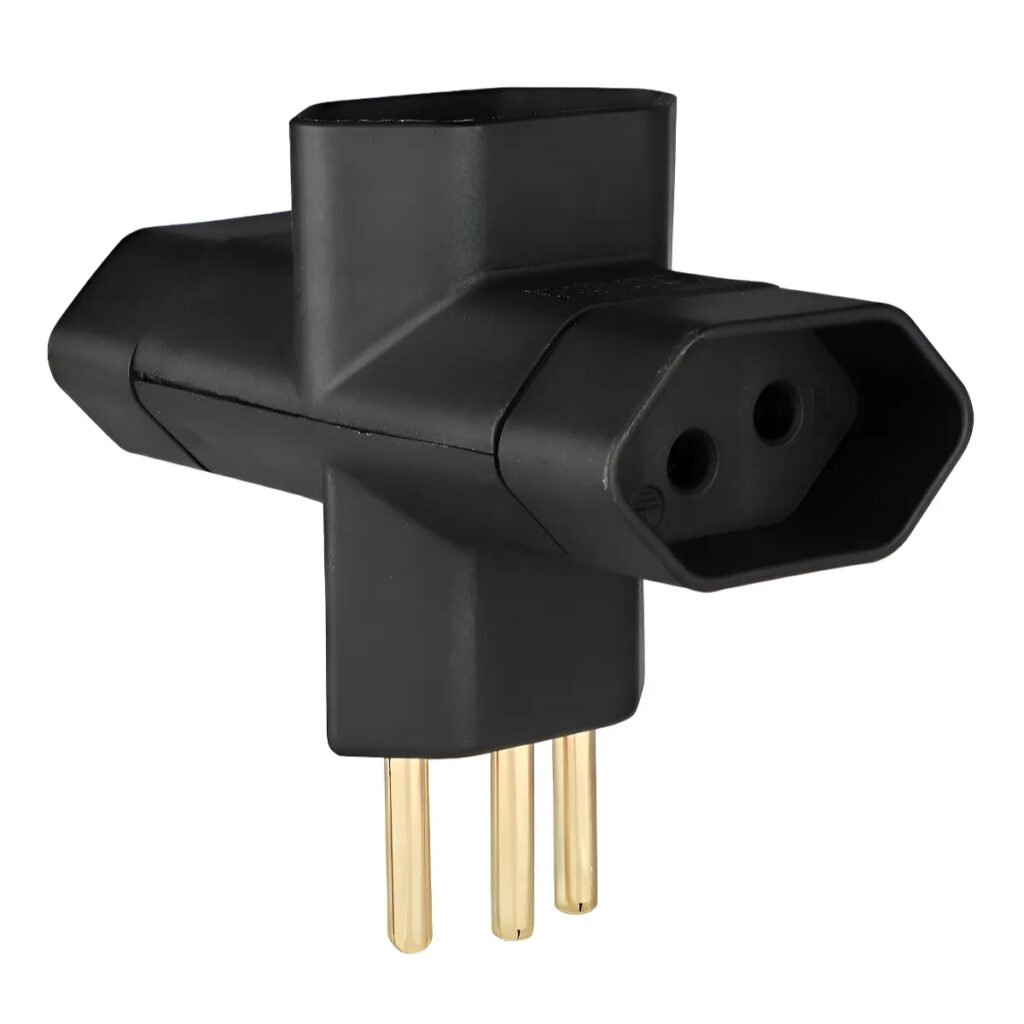 Adaptador 2p+t-34 Preto Cb Benjamim Margirius
