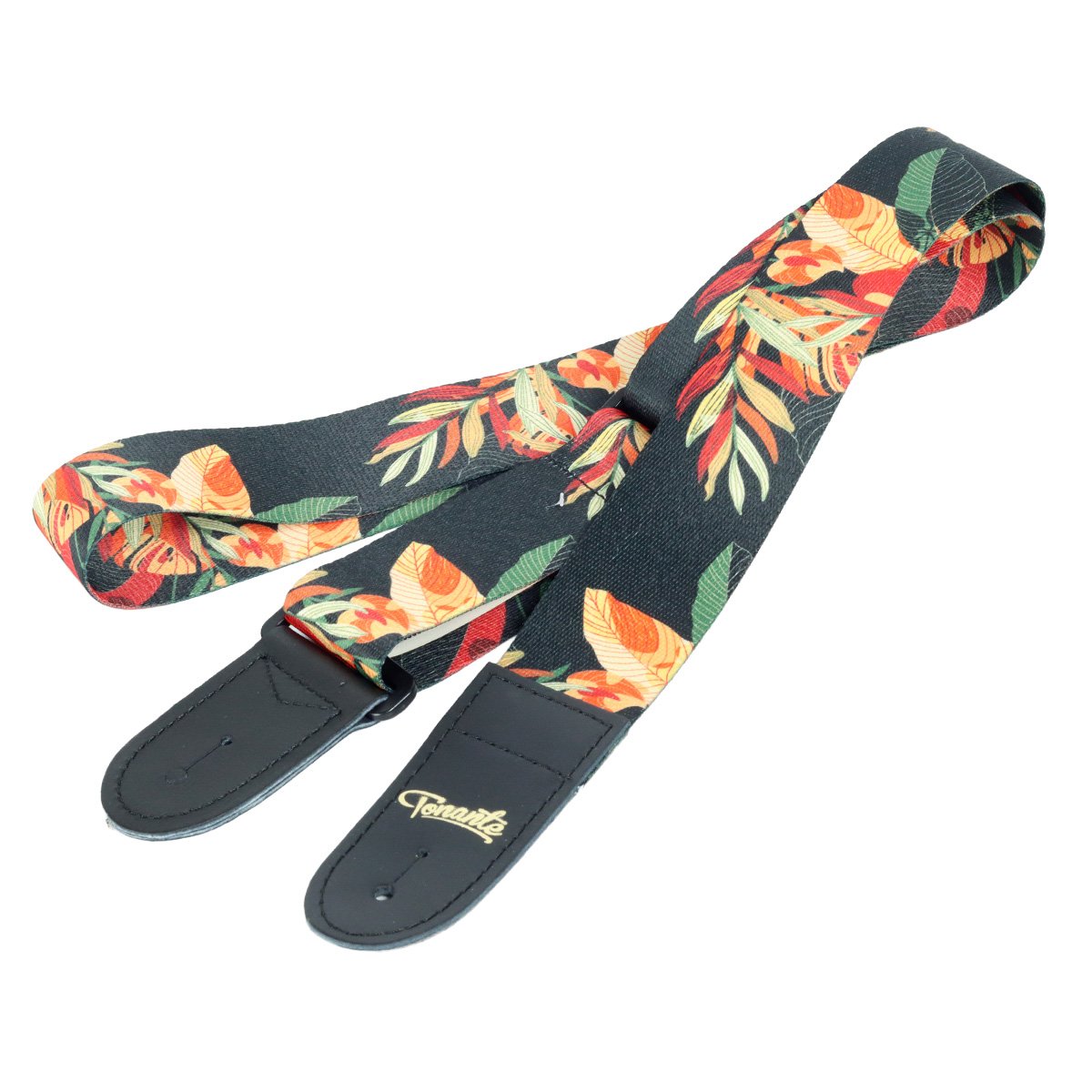 Correia Poliéster Floral Laranja Tn10s Tonante