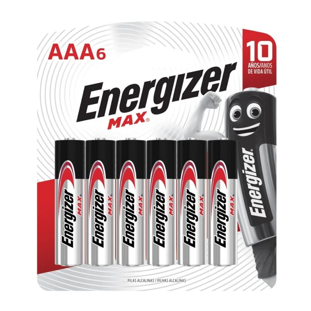 Pilhas Alcalinas Max Aaa 6 Unidades Energizer