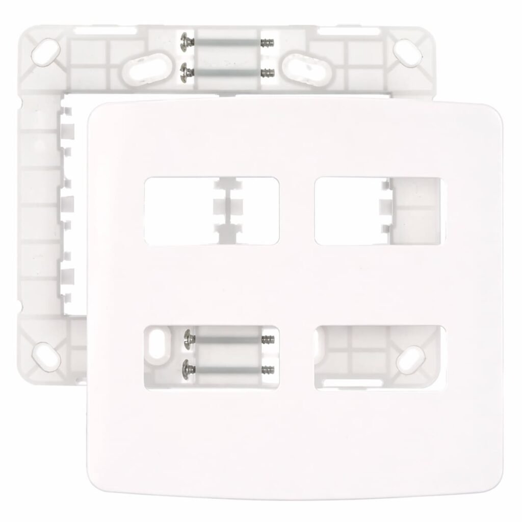 Conj Placa 4x4 4 Postos Horiz Br Com Suporte B3 - Margirius
