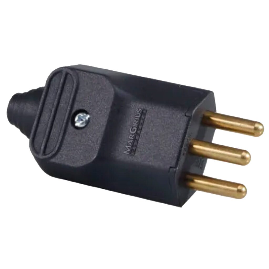 Plugue Desmontável 2p+t 180° De 20a C/ Prensa Cabos Preto - Margirius