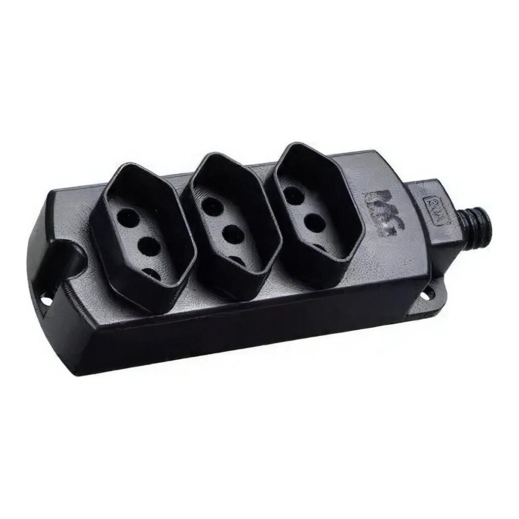 Tomada Multipla Cb - Tmu3-320 Preto 2p+t 20a Margirius