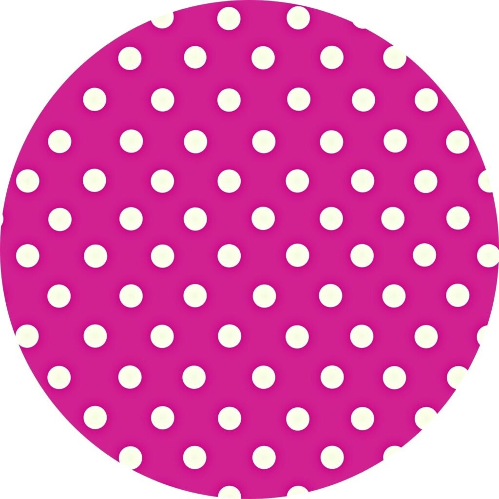 Kit 4 Capas Para Sousplat Poá Pink 35cmx35cm Cor:pink - UN / 4