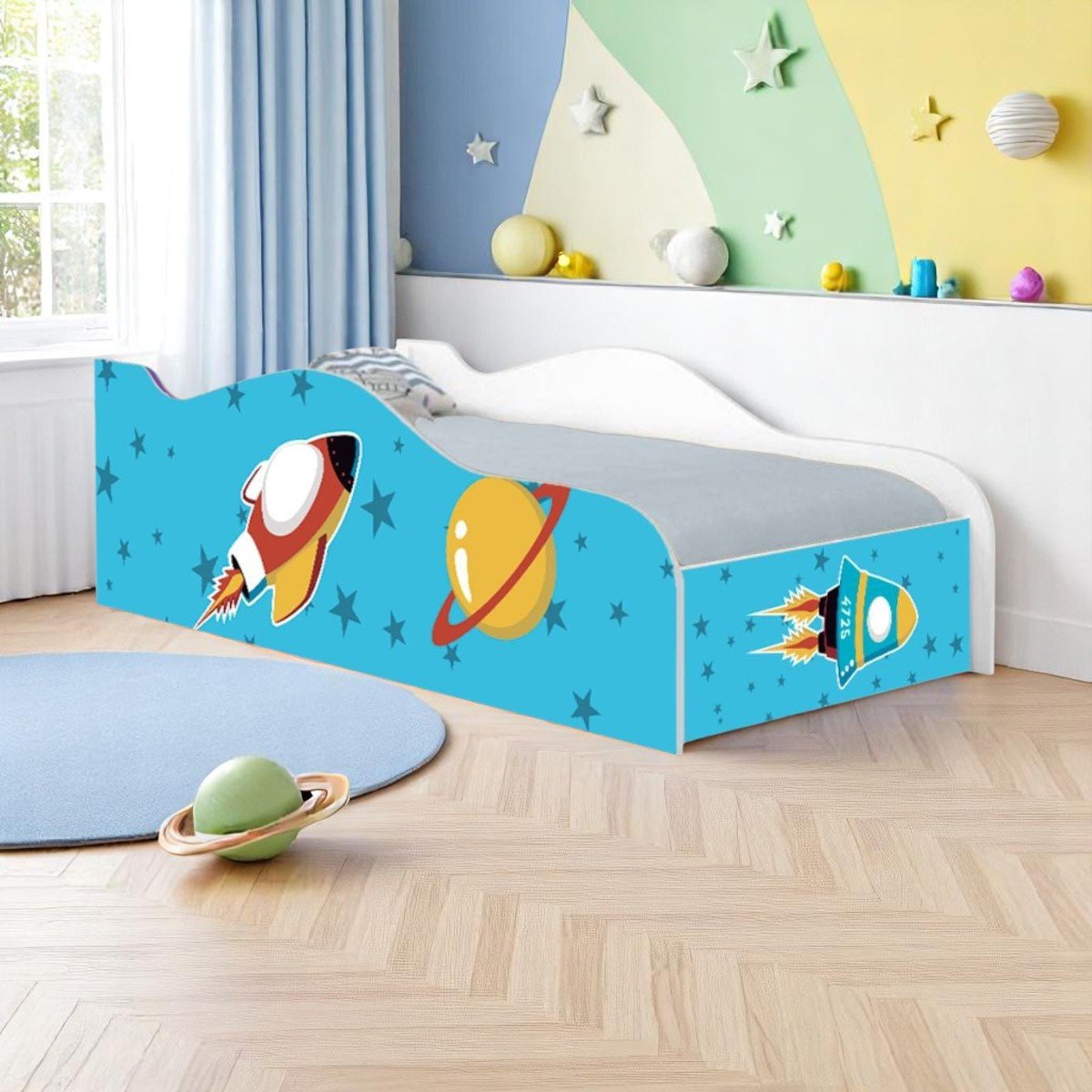Cama Mobili Solteiro Foguete Espacial