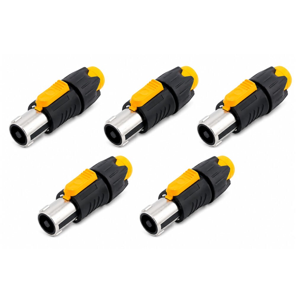 Plug Spk 4 Polos Metal Corpo Preto Amarelo 05 Un Storm