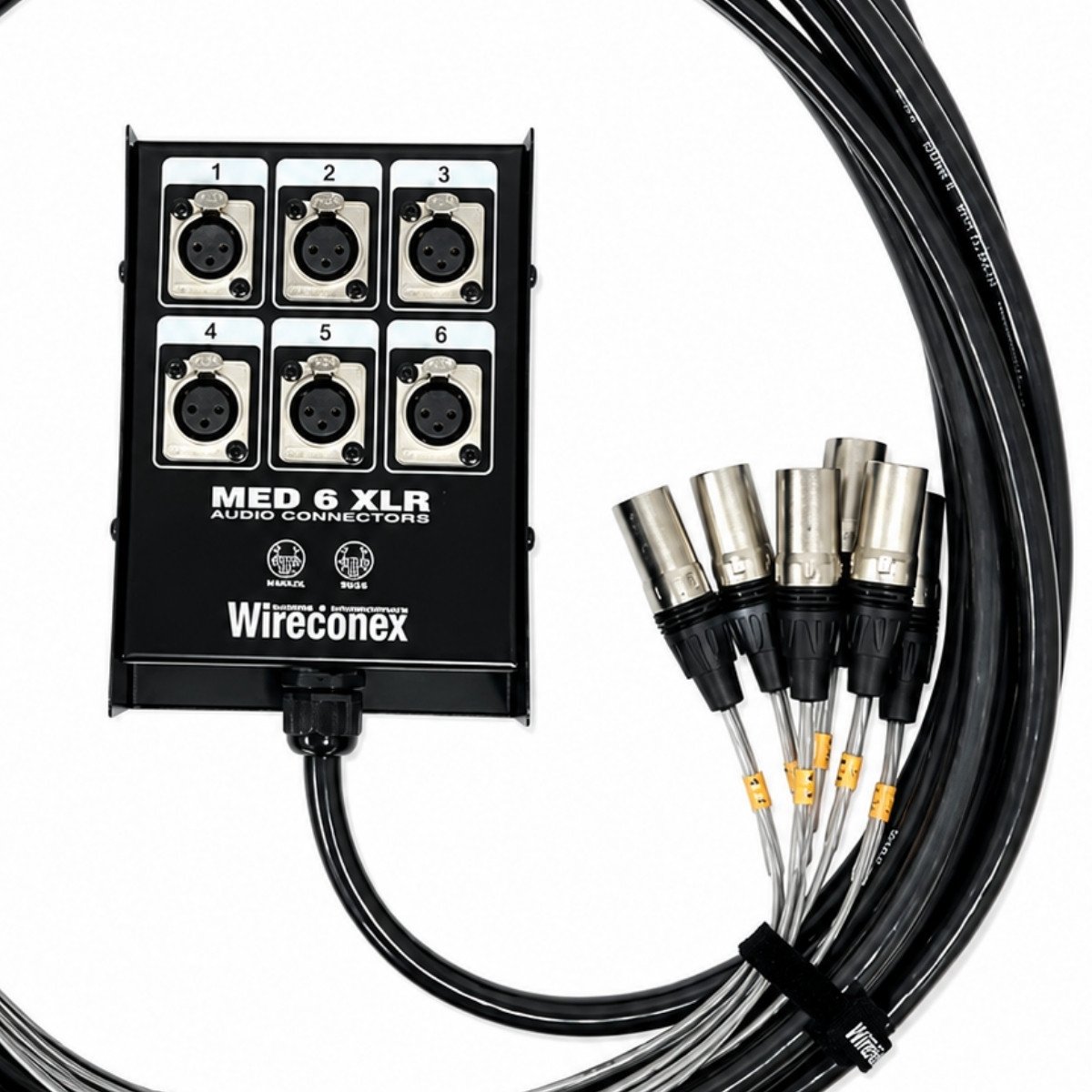 Medusa Multicabo 06 Vias Xlr / Xlr 20 Metros Wireconex - Imagem 3