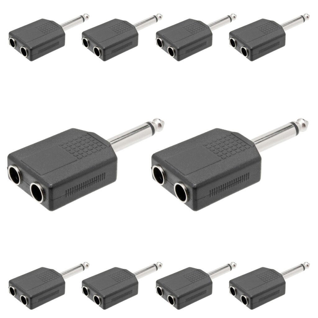 Adaptador P10 Mono Para 2 J10 Mono áudio Storm 10 Un