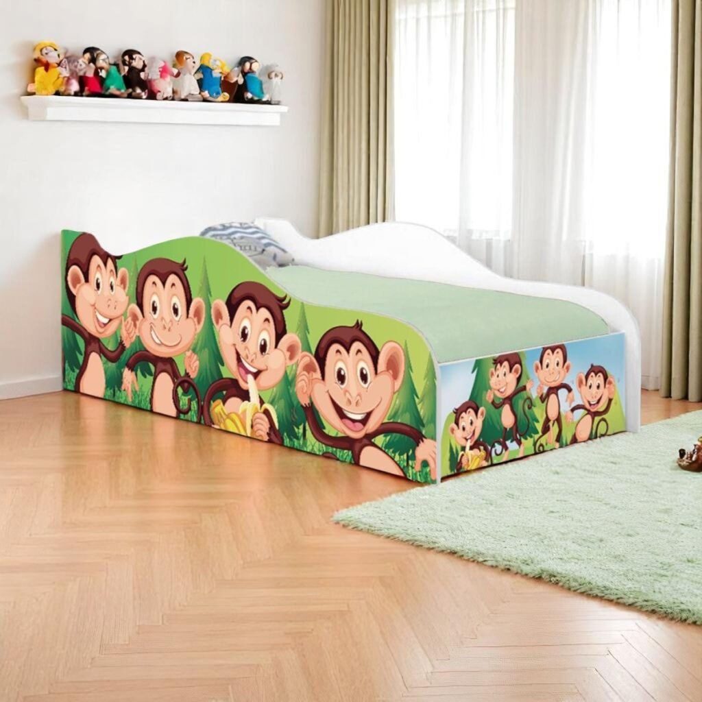 Cama Mobili Solteiro Safari Macaquinhos
