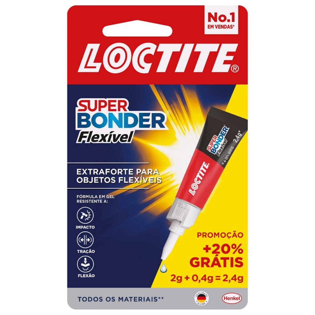 Adesivo Instantâneo Super Bonder Flexível 2g Loctite