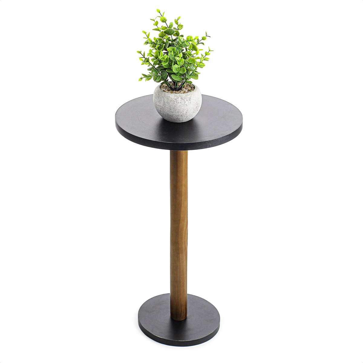 Mesa 1 Pé - Preto - 48cm