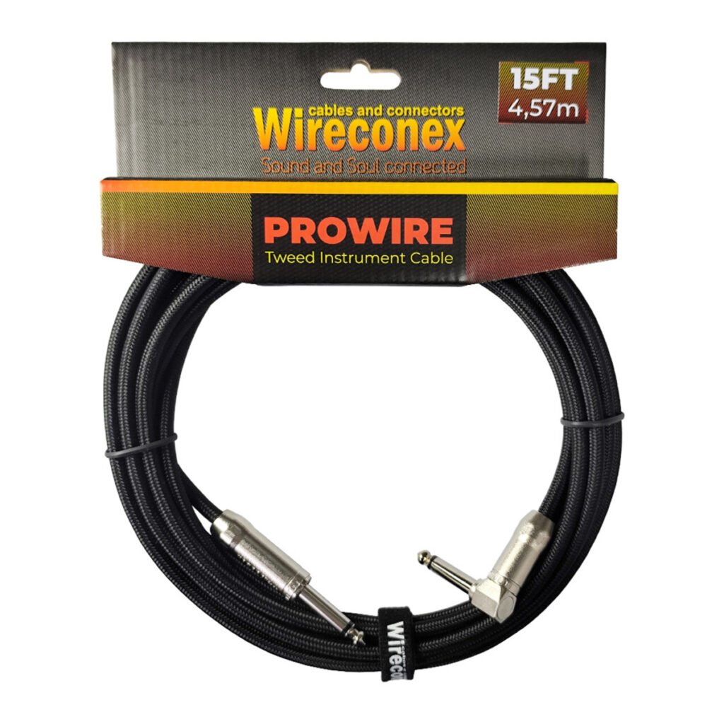 Cabo P10 Prowire Em L Tweed Preto 6,10m Wireconex