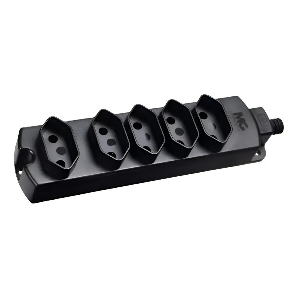 Tomada Multipla Cb -tmu5-320 Preto 2p+t 20a Margirius