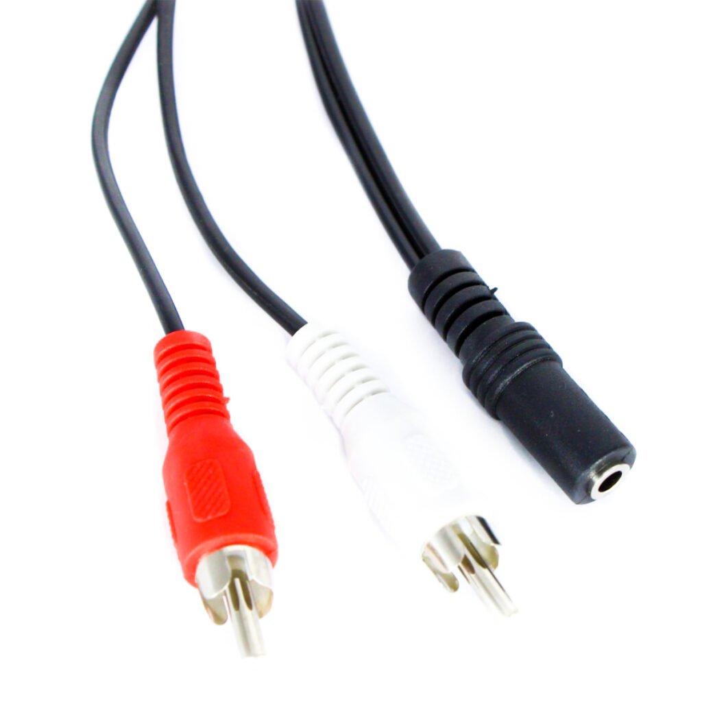 Cabo P2 Femea Stereo Para 2 Rca Níquel 1,5m Storm