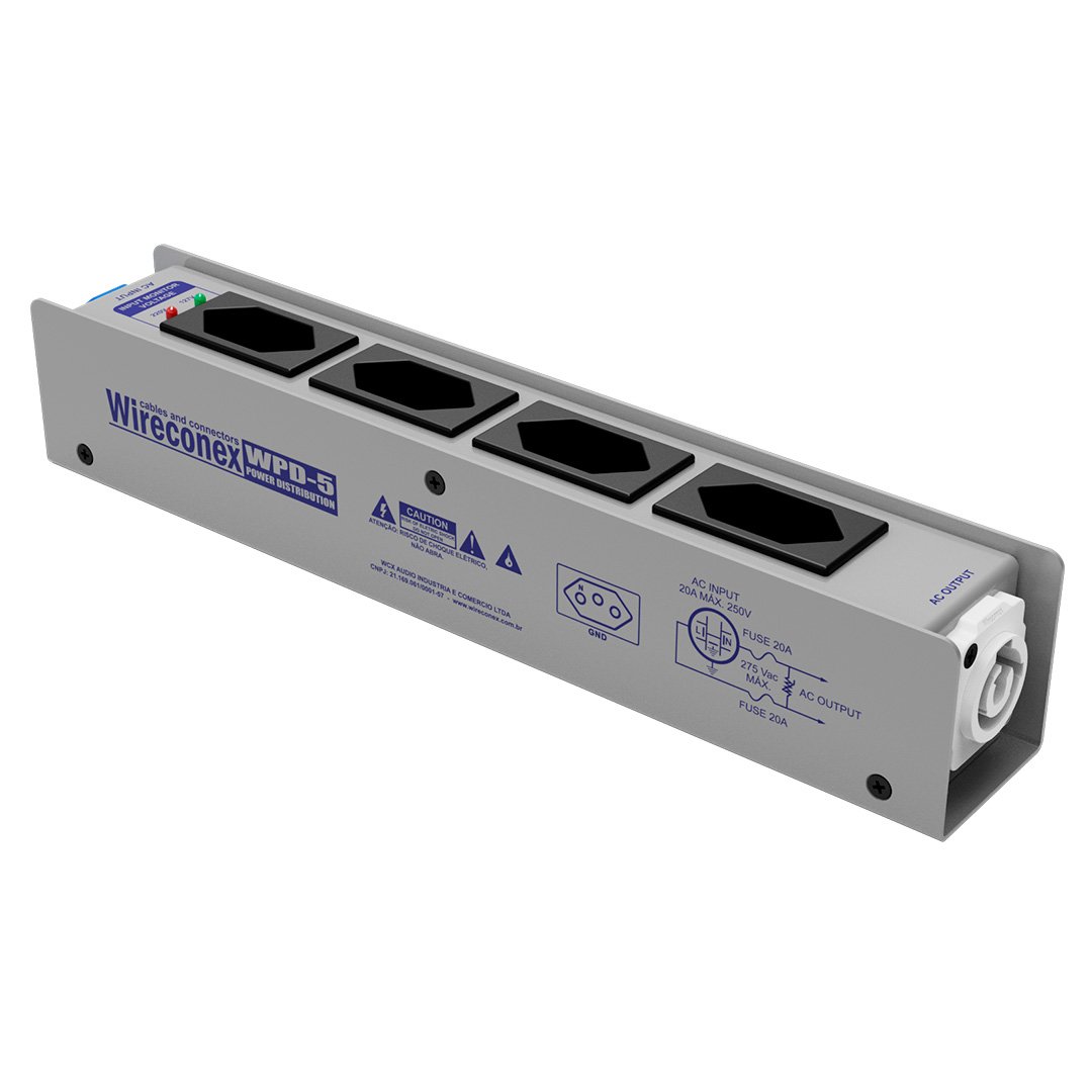 Filtro Linha 5 Tomadas Wpd5 Bivolt Wireconex