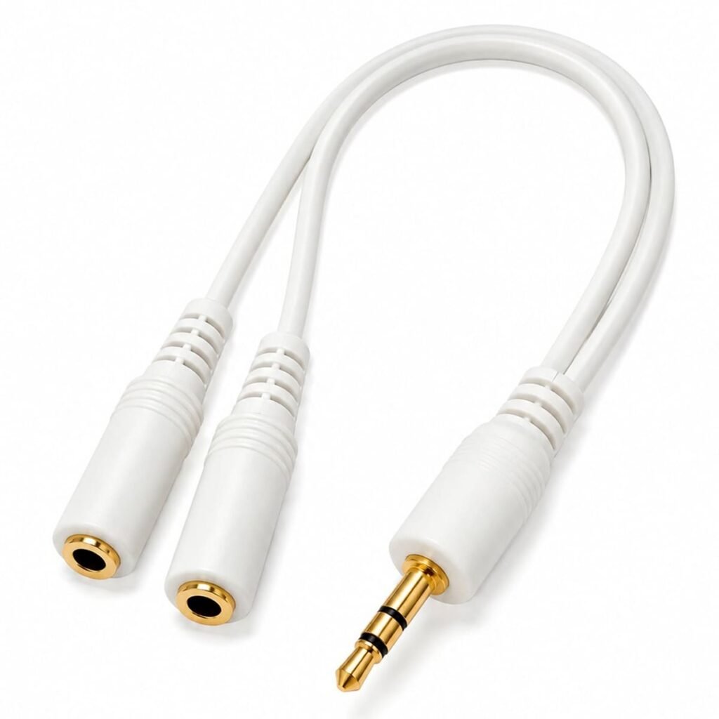 Cabo P2 Stereo Para 2 X P2 Femea Stereo 15cm Storm 10 Un