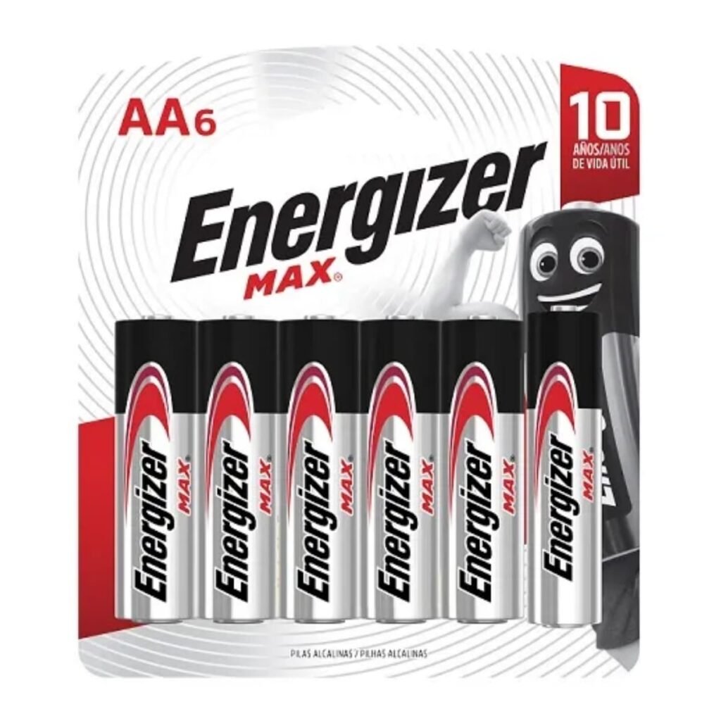 Pilhas Alcalinas Max Aa 6 Unidades Energizer